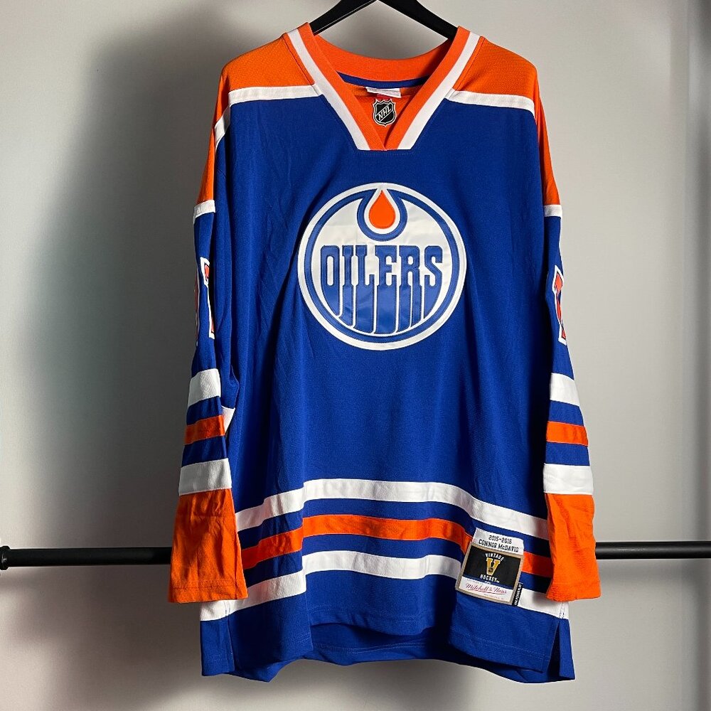 Men's Mitchell & Ness Edmonton Oilers McDavid Jersey Various Size
